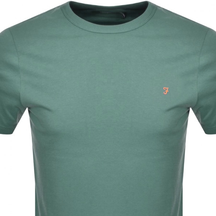 Alternative Image for ProductFarah Vintage Danny Short Sleeved T Shirt Green2